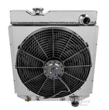 wo Row Aluminum Radiator Combo for 60-66 Ford Ranchero, Falcon, Mustang. Econoline, Comet & Model T FSEC259